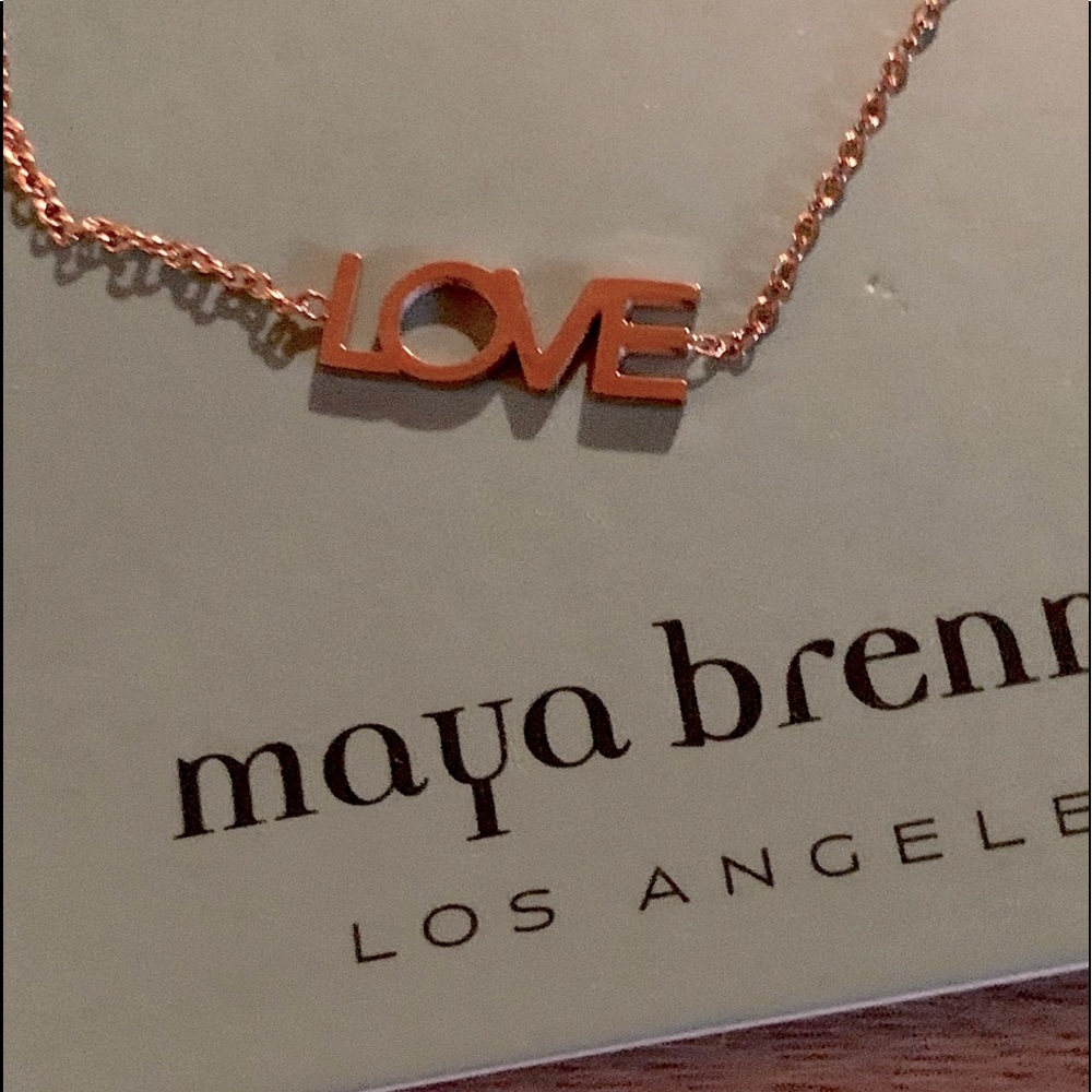 Maya Brenner Gold Ankle Bracelet “Love”